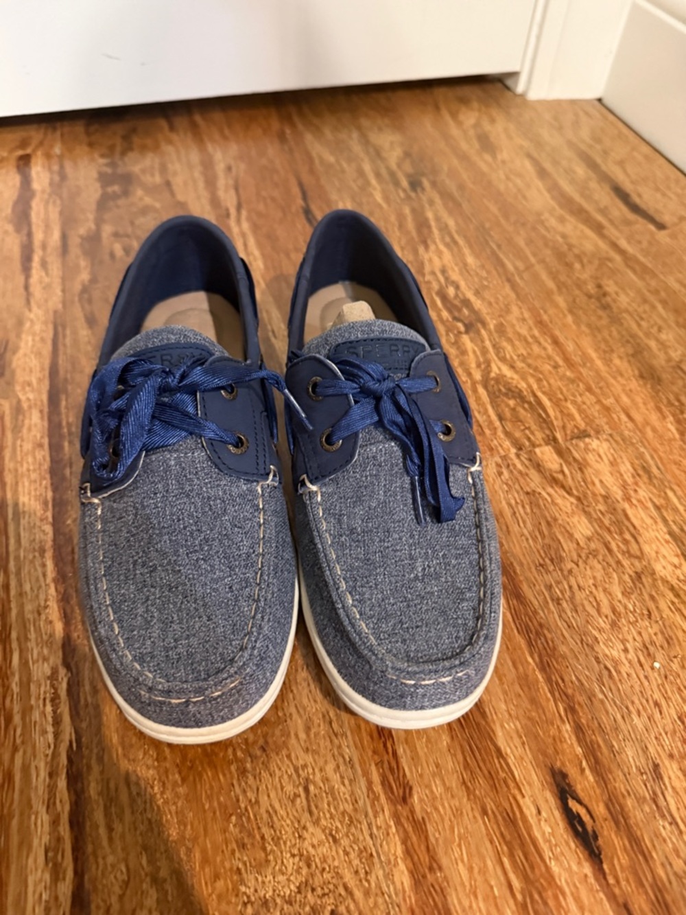 Sperry women Denim Blue Canvas Boat Shoes